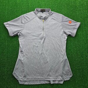 Mcdonalds Employee Polo Shirt Mens Small Gray 1/4 Zip Uniform Work Wear